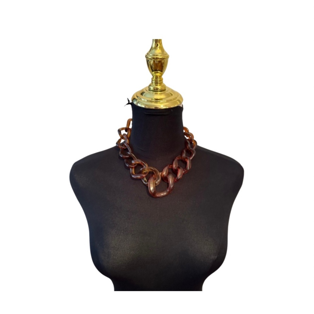 Link Chain Necklace and Earrings Set
